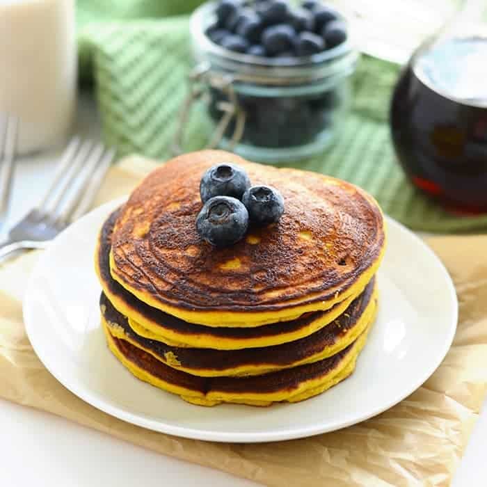 Easy Blender Paleo Coconut Flour Pancakes: High Protein & Low Carb